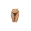Nuisette noir Selma, en dentelle, avec armatures et string assorti inclus 